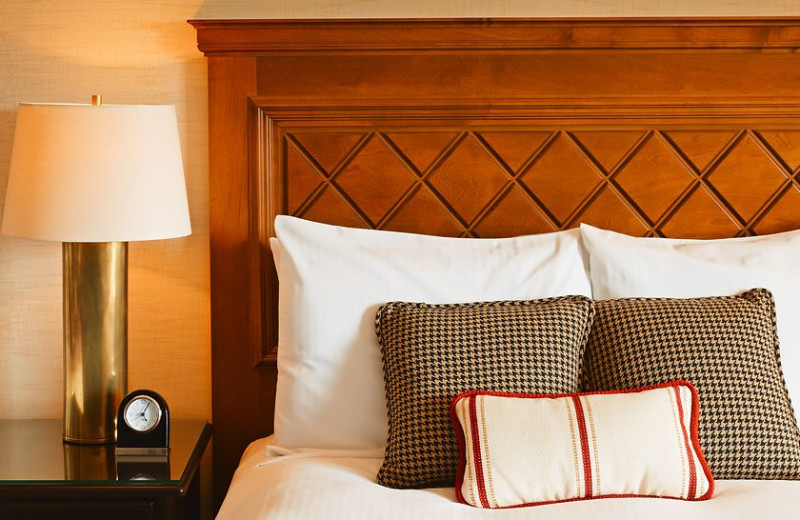 Guest room at Fairmont Tremblant Resort.