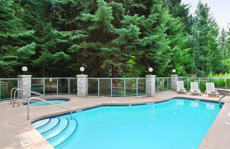 Outdoor pool at Summit Lodge & Spa Whistler.