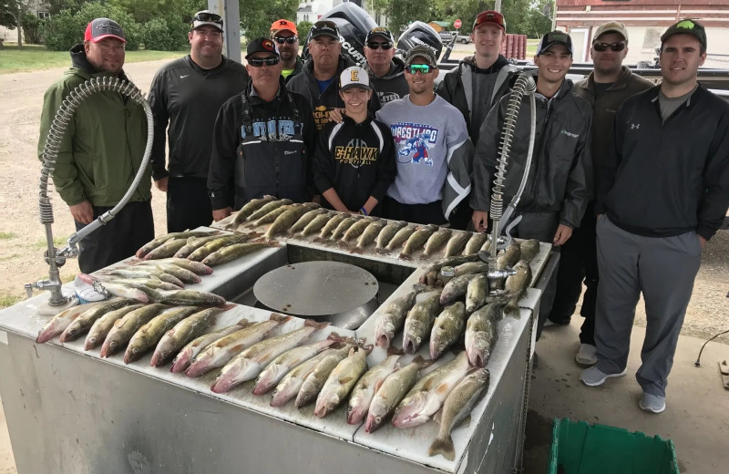 Fishing at Devils Lake Adventures.