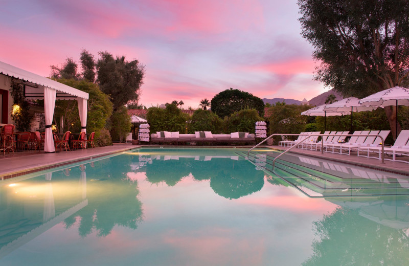 Outdoor pool at Colony Palms Hotel.