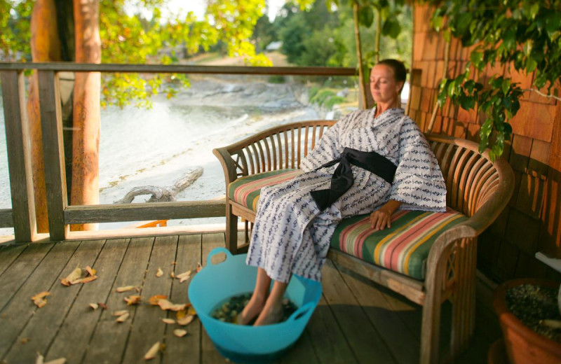 Pedicures at Galiano Oceanfront Inn and Spa.