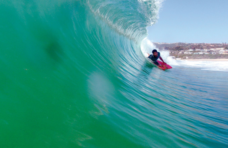 Surfing at The Ritz-Carlton, Laguna Niguel.