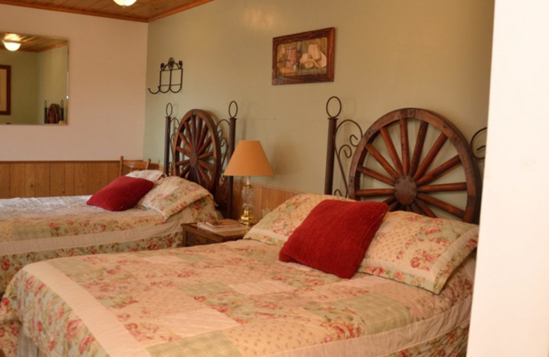 Guest room at Silver Spur Guest Ranch.