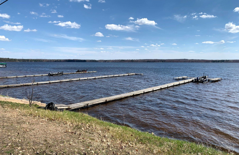 Lake view at Sand Lake Pines Resort 