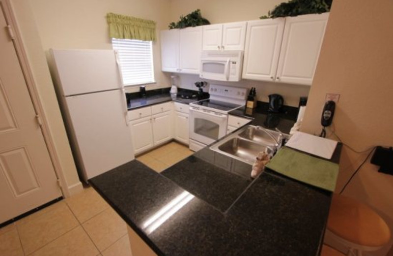 Fully equipped kitchens at Elite Vacation Homes.