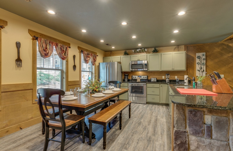 Rental kitchen at Eden Crest Vacation Rentals, Inc.