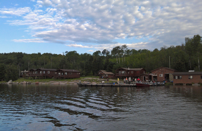 Exterior view of Maynard Lake Lodge and Outpost.