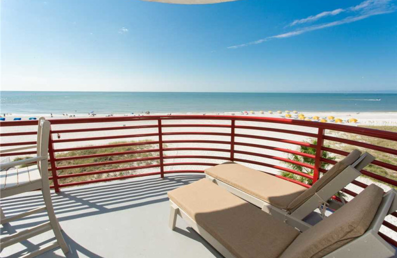 Rental balcony at Crimson Resort.