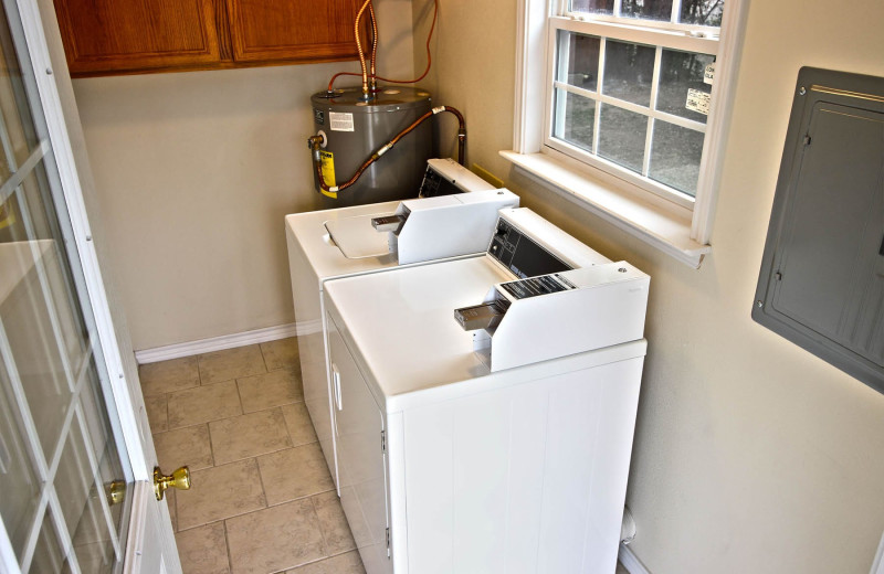 Laundry room at Peach Tree Inn & Suites.