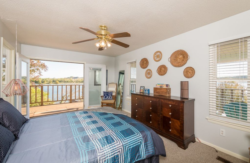 Rental bedroom at Chattanooga Vacation Rentals.