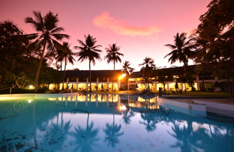 Outdoor pool at Leisure Lodge.