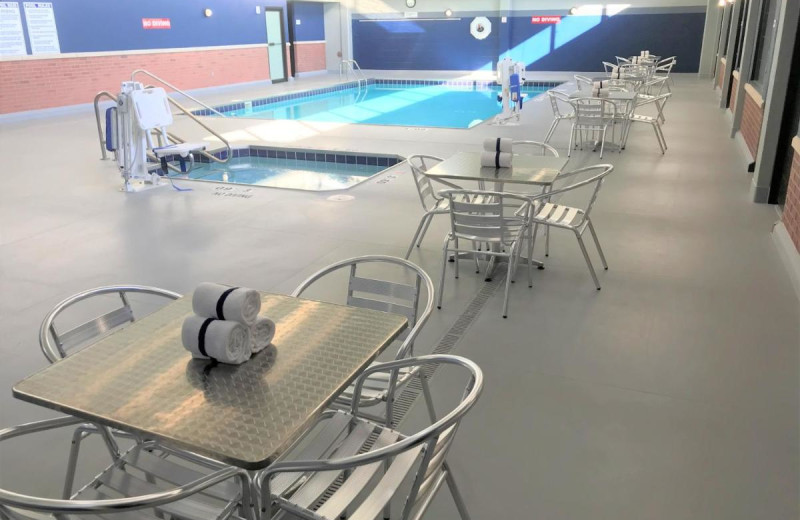 Indoor pool at Radisson Hotel La Crosse.