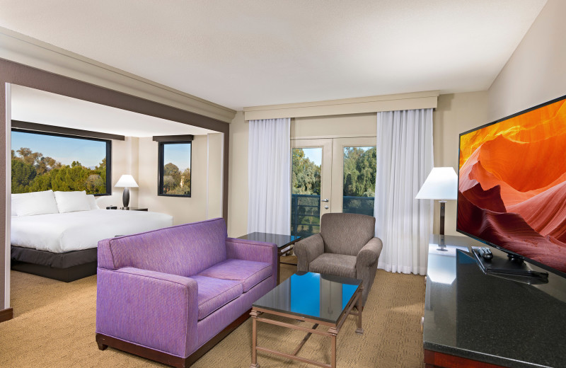 Guest room at Hilton Phoenix East/Mesa.