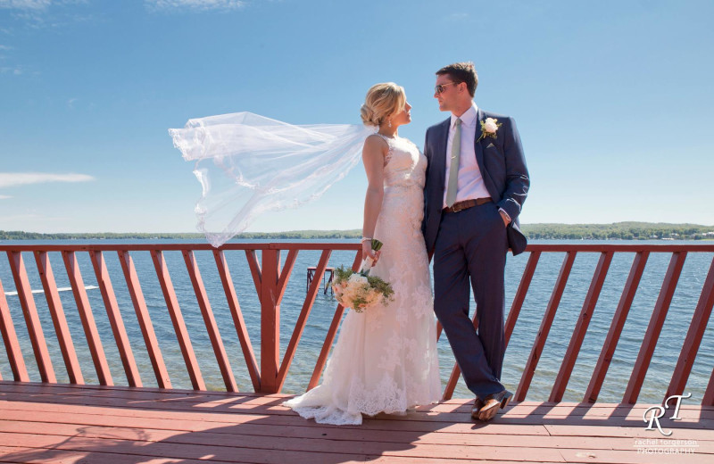 The deck at Fair Hills Resort is a beautiful spot for a wedding!
