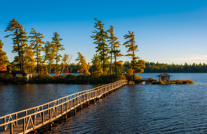 Dock at White Pine Camp.