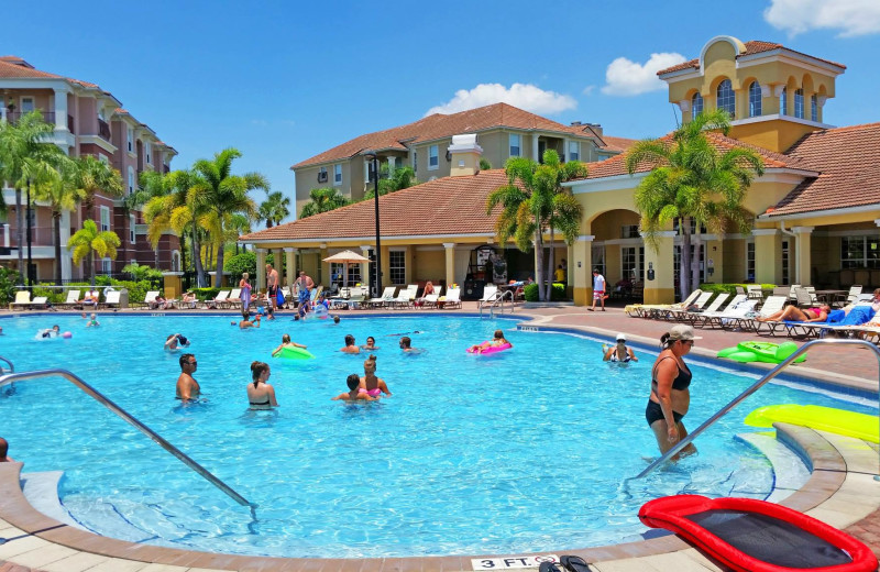 Outdoor pool at Casiola Vacation Homes.