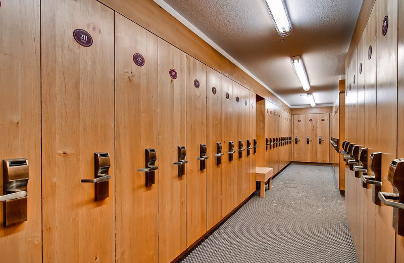 Locker room at Torian Plum Resort.