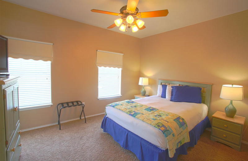 Guest room at Plantation Suites & Conference Center.