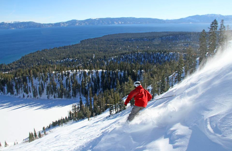 Skiing near Stay in Lake Tahoe.