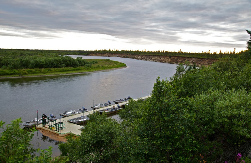 Dock at Alagnak Lodge.