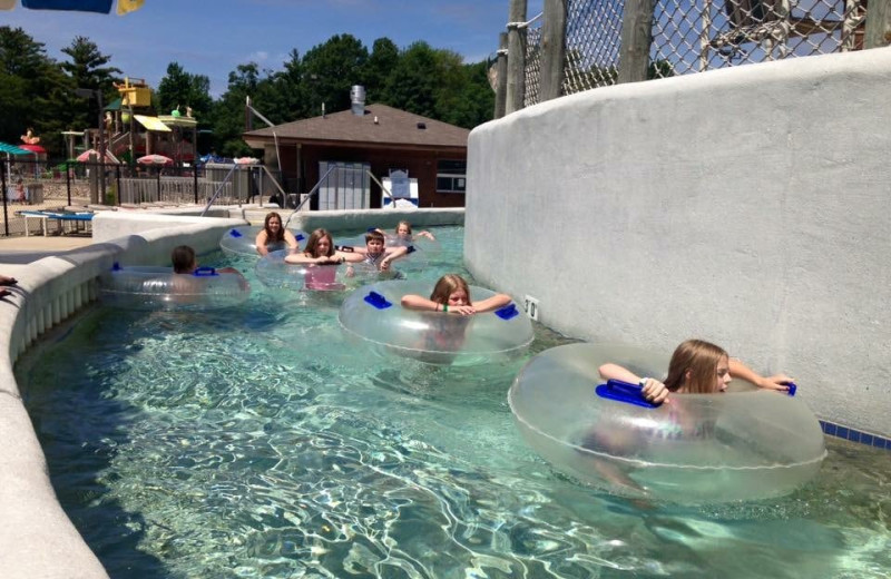 Lazy river at Yogi Bear's Jellystone Park Warrens.