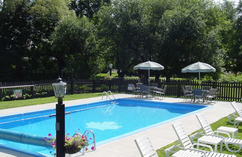 Outdoor pool at Maple Terrace Motel.