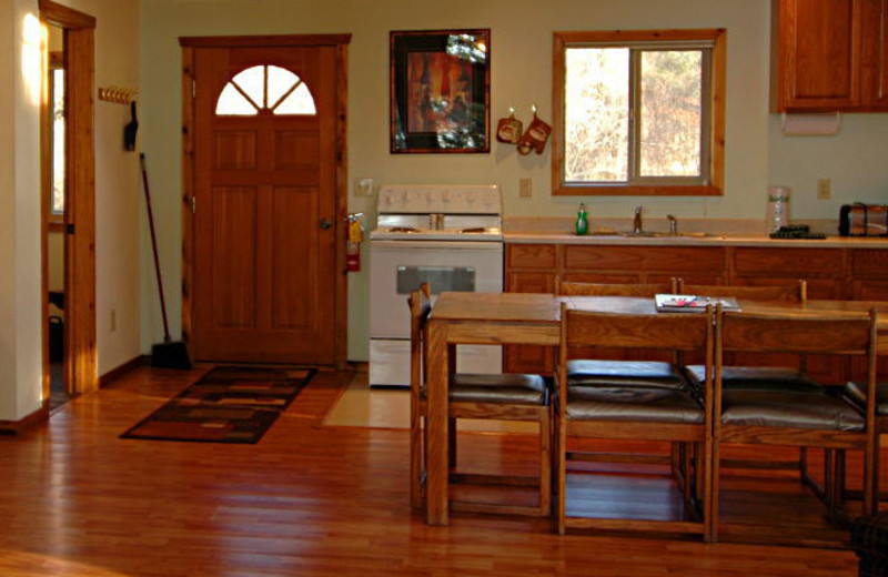 Cottage kitchen at West Beach Resort.