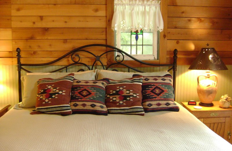 Guest room at Acres of Birds & Blooms Getaway.