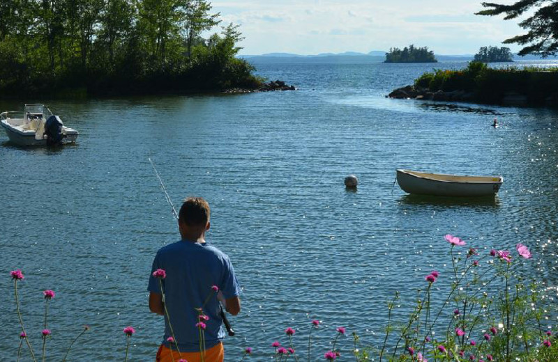 Fishing at Migis Lodge.