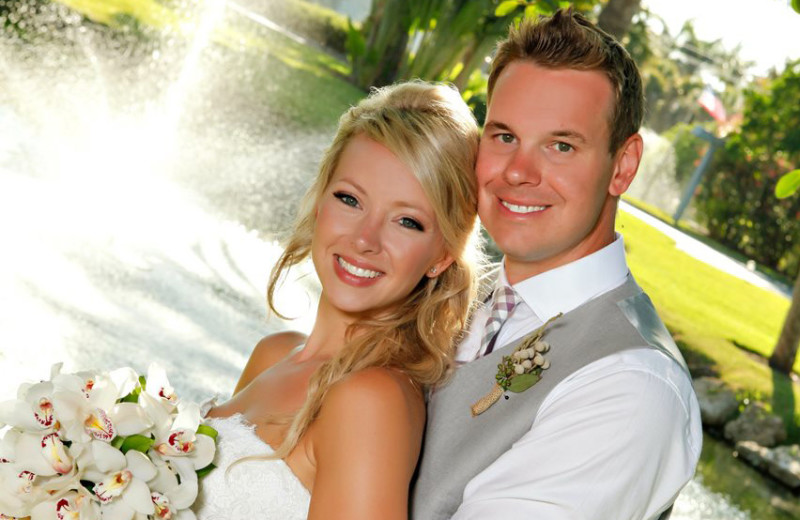 Wedding couple at Casa Ybel Resort.