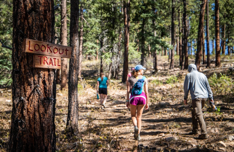 Hiking at Colorado Trails Ranch.