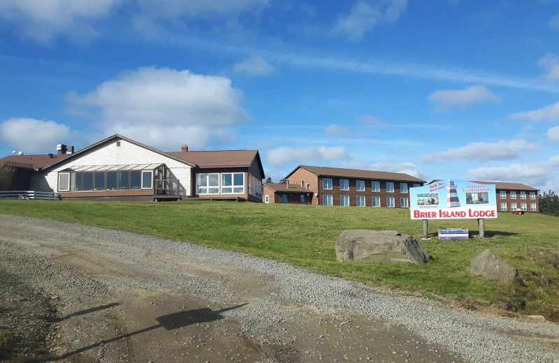 Exterior view of Brier Island Lodge and Resort.