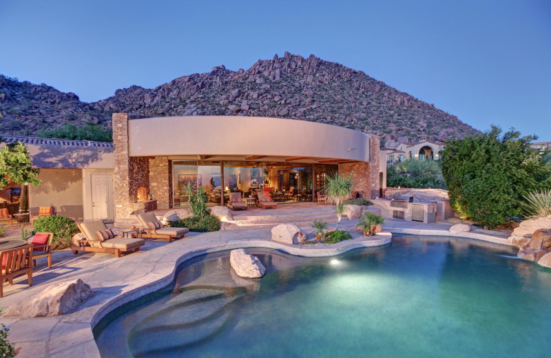 Vacation rental pool at SkyRun Vacation Rentals - Scottsdale, Arizona.