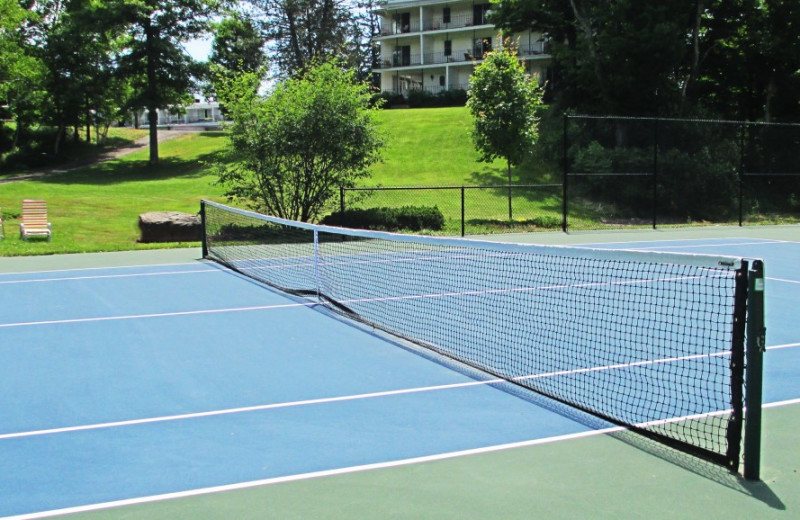 Tennis court at The Thompson House.