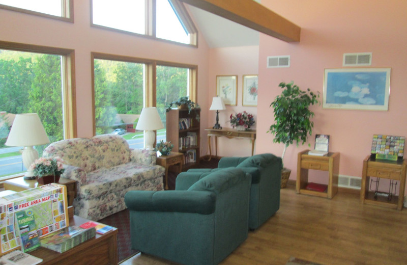 Lobby at Travelodge Lake George.