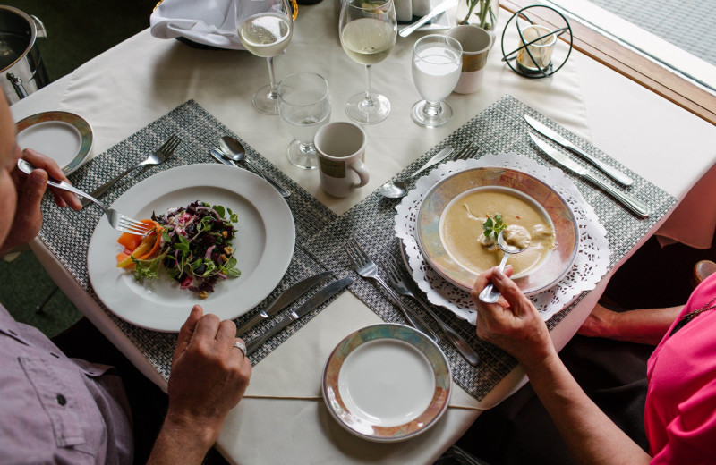 Fresh made soup is to be experience while dining at Heather Lodge.