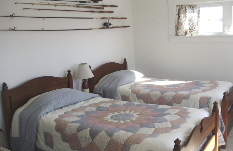 Rental bedroom at Saco Bay Rentals.