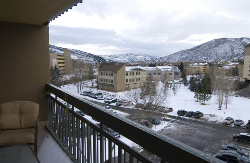 Rental balcony at Lodge At Avon Center.