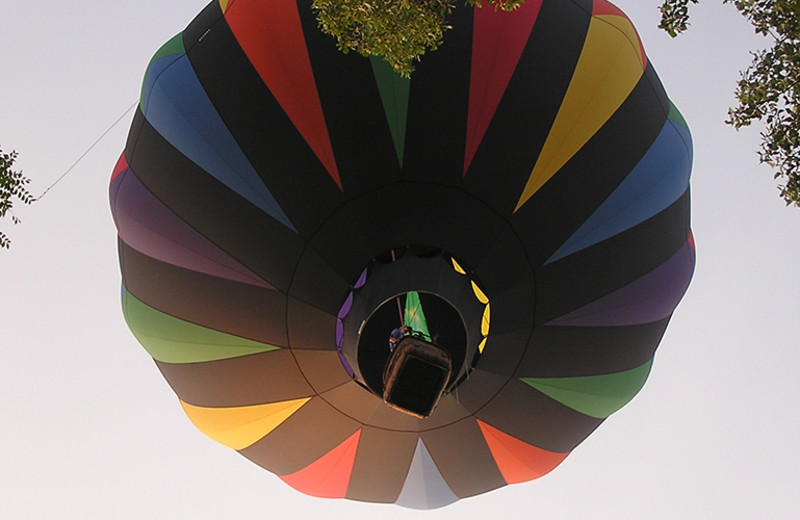 Hot air balloons at La Tourelle Resort & Spa.