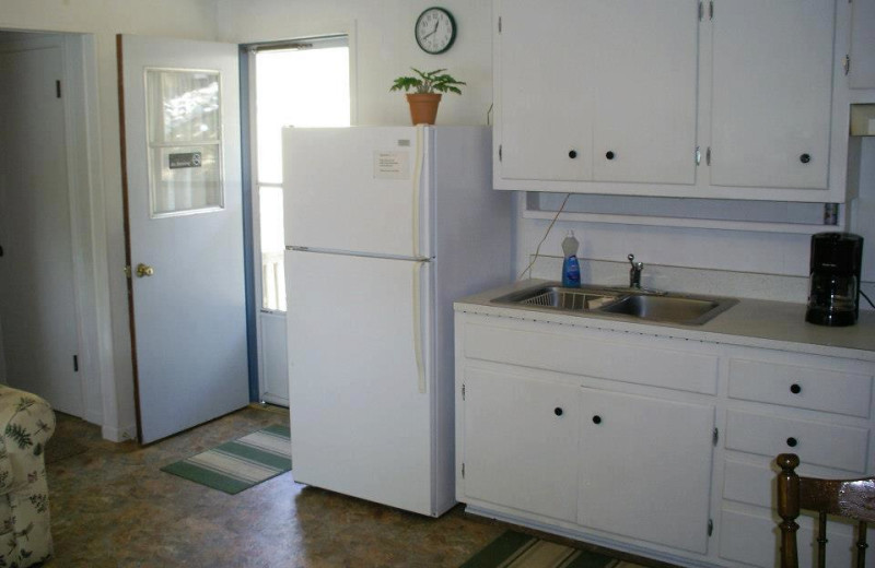 Guest kitchen at Sunset Beach Resort.