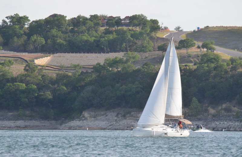 Sailing near Mountain Star Lodge.