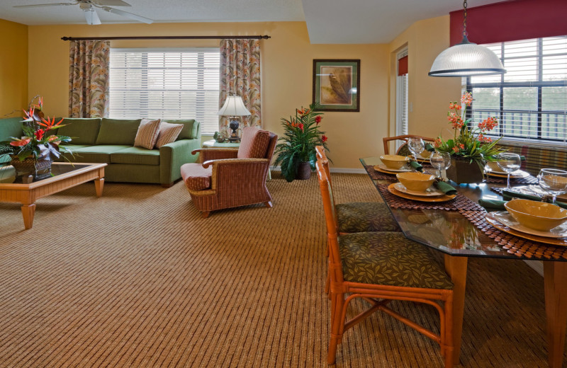 Guest room at Holiday Inn Club Vacations at Orange Lake Resort.