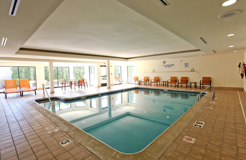 Indoor pool at Courtyard Detroit Brighton.