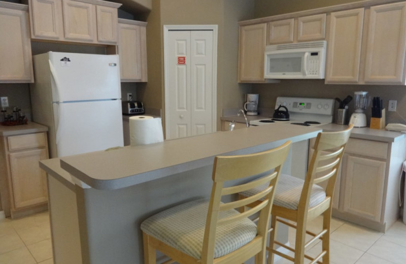 Rental kitchen at Orlando Sunshine Villas.