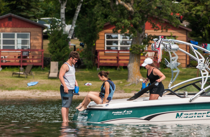 Boating at Fair Hills Resort.