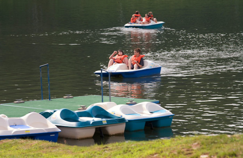 Paddle boats at The Alpine Inn.