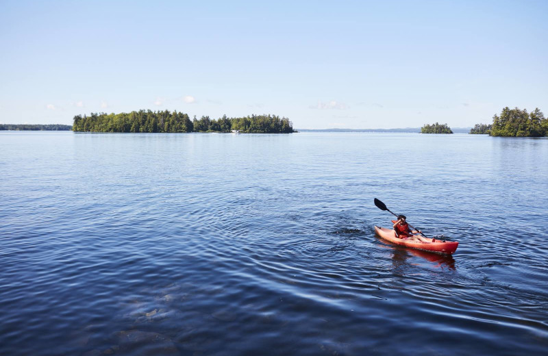 Lake view at Migis Lodge.
