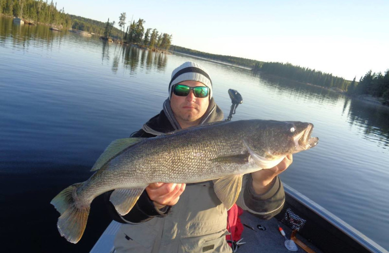 Fishing at Dogtooth Lake Resort.