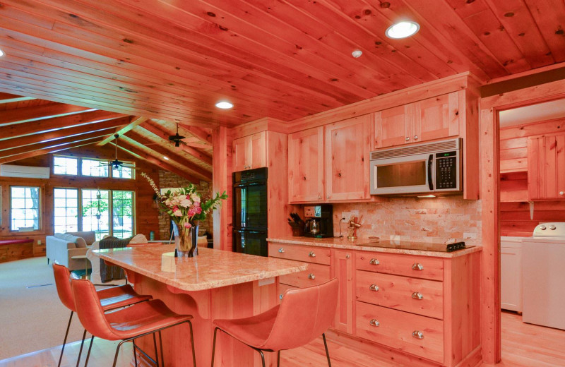 Rental kitchen at Finger Lakes Premiere Properties.