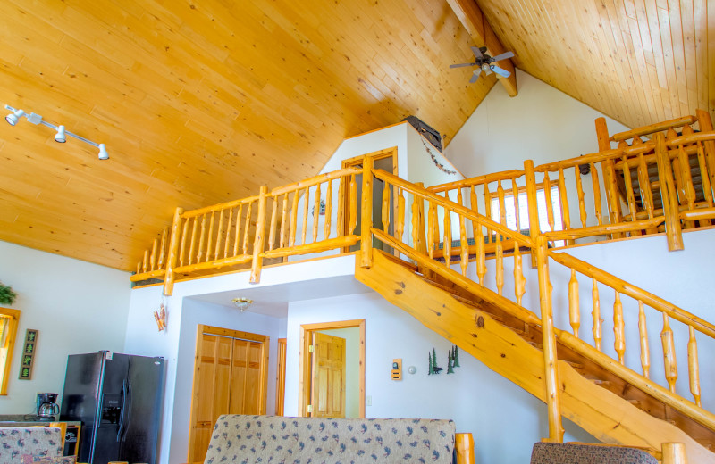 Cabin interior at Kohl's Resort.